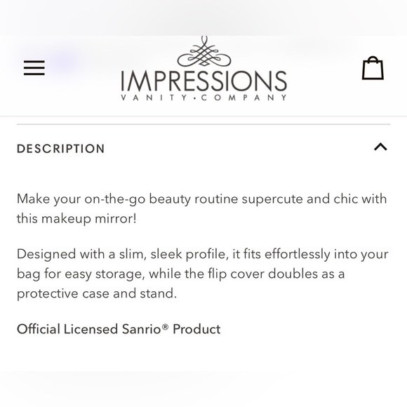 NIB Impressions Hello Kitty *Bundle* Mirror and Makeup Sponge set. - Picture 8 of 13